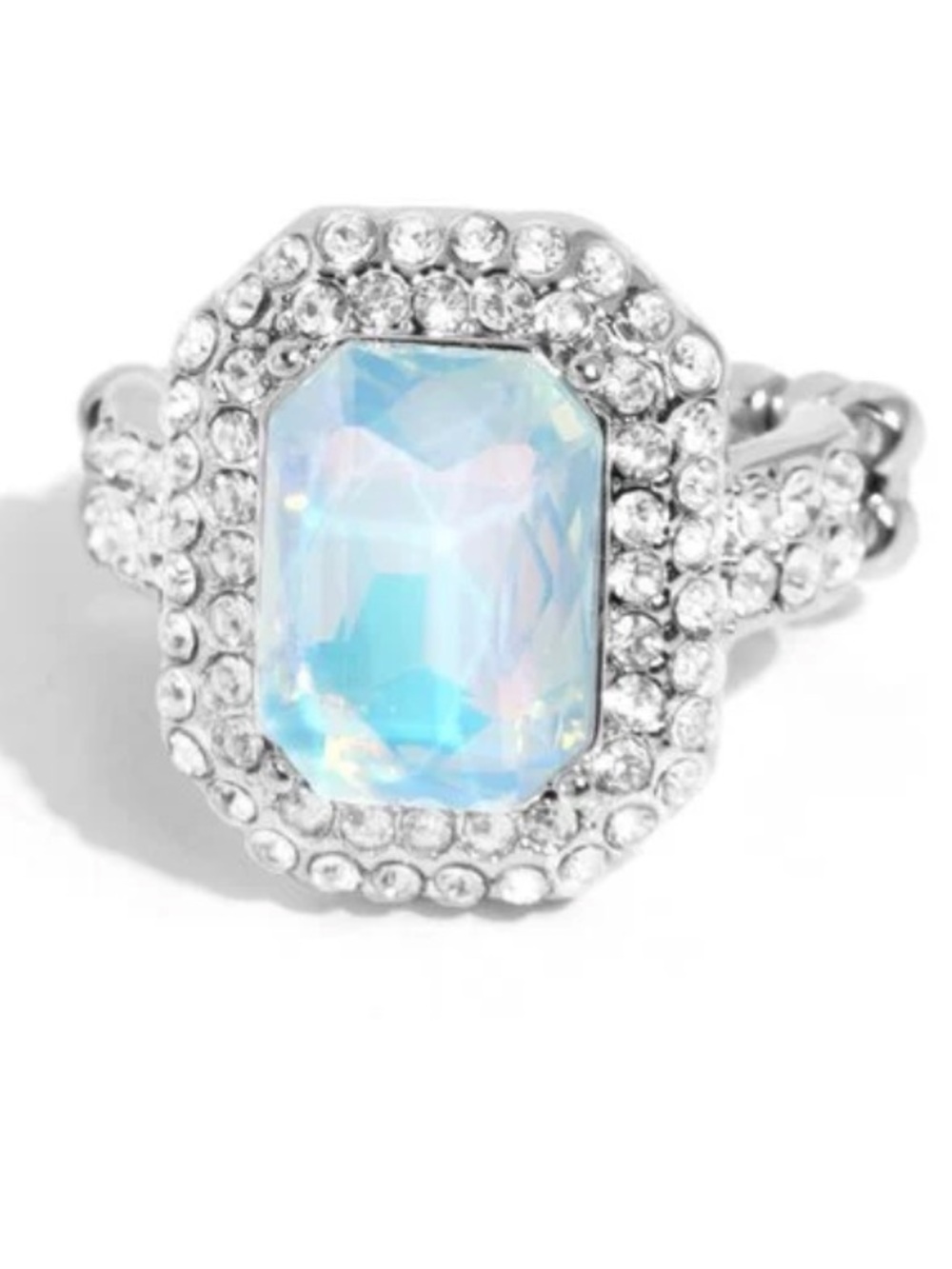 🩵💎🩵 “FACETED FIDELITY” BLUE IRIDESCENT RING ~ PAPARAZZI❗️ 🩵💎🩵 - Picture 3 of 6